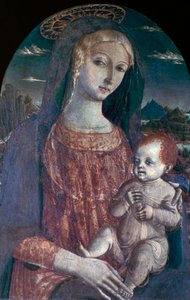 マドンナと子供、c1450-1495 作： Matteo di Giovanni