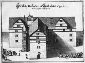 1655年から1660年の間にヴォルフェンビュッテルにあるヘルツォークアウグスト図書館 作： Matthaus the Elder Merian