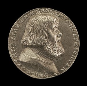 Hieronymus Holzschuher、1469-1529、ニュルンベルクの貴族[表]、1529。 作： Matthes Gebel