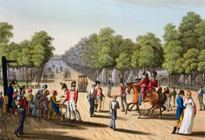 「ブローニュの森のイギリス軍の野営地」、パリ、1815 1817