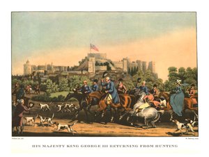 19世紀初頭から中期にかけて狩猟から戻った国王ジョージ3世、1955年。 作： Matthew Dubourg