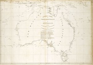 オーストラリア地図 作： Matthew Flinders