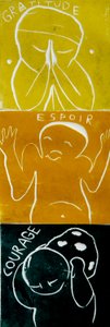 勇気 希望 感謝 alt, 2005 （リノプリント）