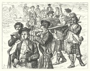 The Night After Culloden（カローデンの後の夜）」（エングレーヴィング 作： Matthew James (attr. to) Lawless
