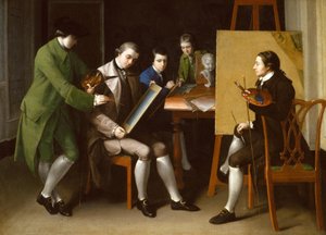 アメリカンスクール、1765 作： Matthew Pratt
