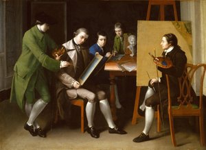 アメリカンスクール、1765年。 作： Matthew Pratt