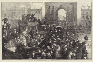 オックスフォード大学とケンブリッジ大学ボートレース、ハマースミスブリッジのレースの日 作： Matthew White Ridley