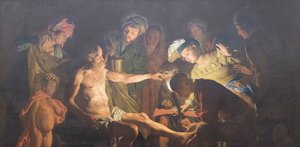 A morte de Sêneca 作： Matthias (c.1600 p.1650) Stomer