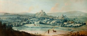 クレドローの遠景、1730年頃（油彩、キャンバスボード） 作： Matthias Read