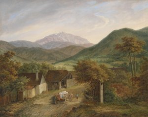 マティアス・ルドルフ・トマ、シュネーベルクの眺め 1860年