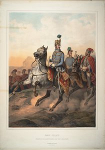 ブイムのジョシップイェラチッチ伯爵、1849年 作： Matthias Trentsensky