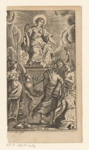 寛大さの擬人化 (Liberalitas) タイトルページ: Johannes de Mediolano, Schola Salernitana, 1649 作： Matthias van Sommer