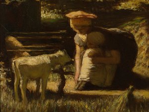 小さなヤギ、1865年頃 作： Matthijs Maris