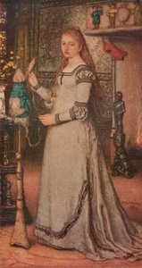 Distaffを持つ少女、c1873 作： Matthijs Maris