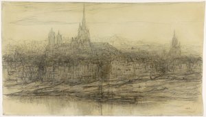 ルーアンの眺め 作： Matthijs Maris