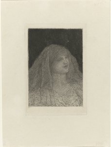ベールを持つ女性 作： Matthijs Maris