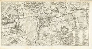 ベレグ ヴァン アト、1706 年 同盟軍に包囲され、1706 年 10 月 2 日に撮影されたアト周辺の平面図 (タイトルのオブジェクト)
