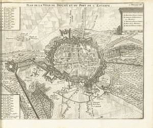 ベレグ・ヴァン・ドゥエー、1710年 Plan de la Ville de Douay et du Fort de l