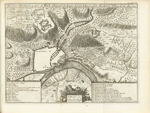 ベレグ ヴァン ホイ、1705 年 S.A.E. 軍に包囲されたシティ シャトーとユイ砦の平面図 de Baviere & du Marechal de Villeroy le 1705 年 5 月 26 日 (オブジェクトのタイトル)