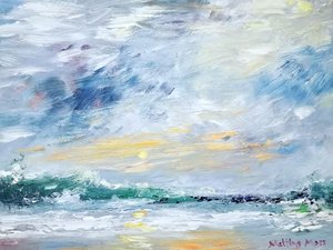 ゴールデンアワーの海景