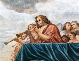 天使のコンサート、詳細 作： Mattia (1613 99) Preti