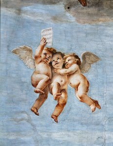 天使のコンサート、詳細 作： Mattia (1613 99) Preti