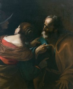 聖ペテロの否定、1637～1640年頃（キャンバスに油彩） 作： Mattia (1613 99) Preti