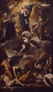 ナポリのペスト」1660年頃（油彩・キャンバス 作： Mattia Preti