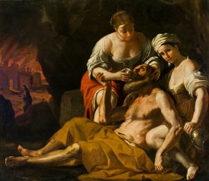 ロトと彼の娘達、およそ1675- 1680年。