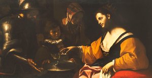 1640年頃、毒の杯を受け取ったソフォニスバ 作： Mattia Preti