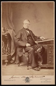 ジョン・ホークショーの肖像、1811～1891年、1876年以前。 作： Maull and Co