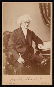 サー・ジョン・フレデリック・ウィリアム・ハーシェルの肖像、1792～1871年、1871年以前。 作： Maull and Co