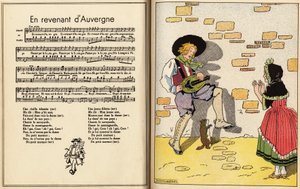 オーヴェルニュから帰国。 童謡（童謡）（彫刻） 作： Maurice Berty