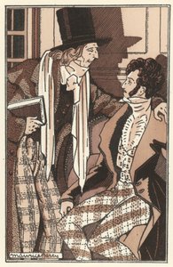 Henri Murger 作 Scenes de la Vie de Boheme のイラスト (litho) 作： Maurice Berty