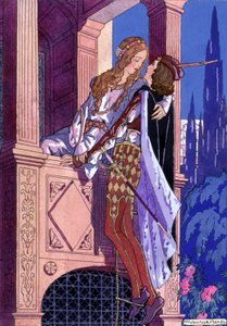 ロミオとジュリエット、1930年頃（イラスト） 作： Maurice Berty