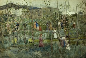 カプリ、1899 作： Maurice Brazil Prendergast