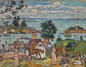 グロスター ハーバー 作： Maurice Brazil Prendergast