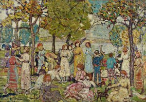 祝日、1920年頃 作： Maurice Brazil Prendergast