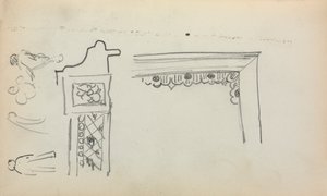イタリアのスケッチブック：建築の詳細と図199、1898-1899年。 作： Maurice Brazil Prendergast