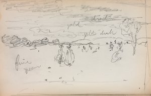 イタリアのスケッチブック：横ページ57、1898-1899。 作： Maurice Brazil Prendergast
