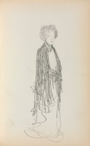 イタリアのスケッチブック：立っている女性のページ213、1898〜1899。 作： Maurice Brazil Prendergast