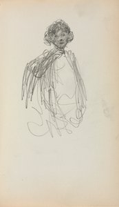 イタリアのスケッチブック：女性、ウエストの長さ217、1898〜1899ページ。 作： Maurice Brazil Prendergast
