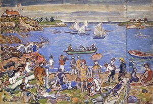 グロスターの近く、 作： Maurice Brazil Prendergast