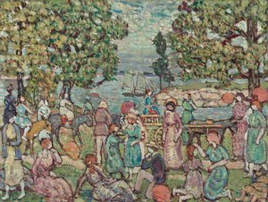 オンザビーチ、No。3、1915 作： Maurice Brazil Prendergast