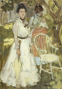 夫人の肖像、 作： Maurice Brazil Prendergast