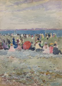 リビア ビーチ 作： Maurice Brazil Prendergast