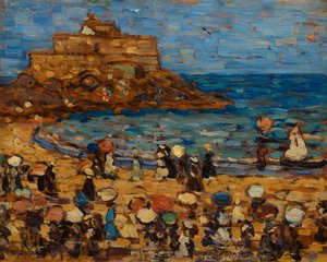 シースケープ - セント。 マロ 作： Maurice Brazil Prendergast