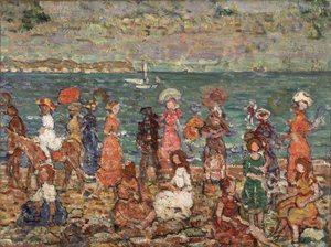 海岸 作： Maurice Brazil Prendergast