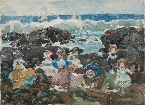 サーフ、コハセット 作： Maurice Brazil Prendergast