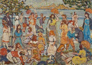 ザ・ビーチ 作： Maurice Brazil Prendergast
